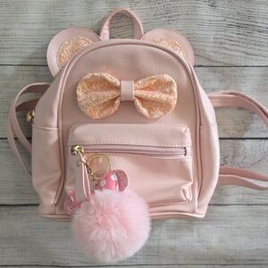 Target Pink Glitter Bow Kids Backpack